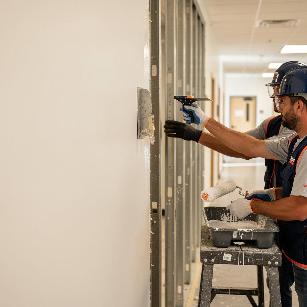 Navas Finishes professional team delivering expert commercial painting and drywall services in Fort Worth, TX