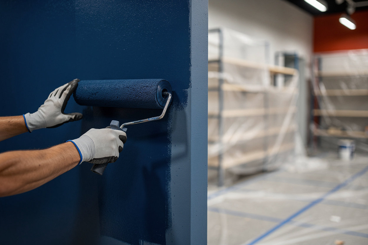 Navas Finishes retail tenant improvement - professional commercial painting and drywall installation for fast-track shop build-outs in Fort Worth
